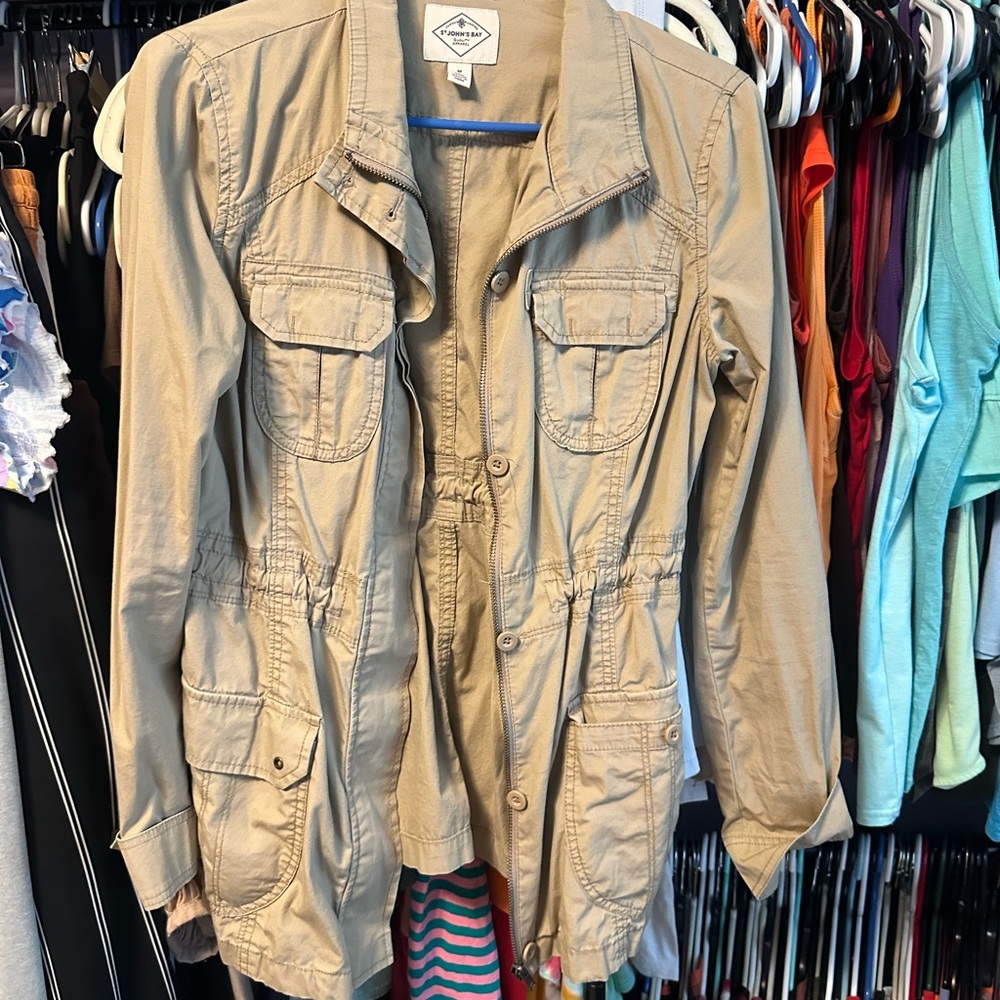 St. John's Bay Beige Utility Jacket
